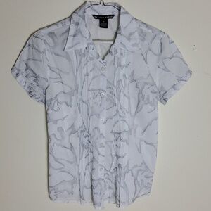 Antilia Femme Women's 100% Cotton Blouse Size M